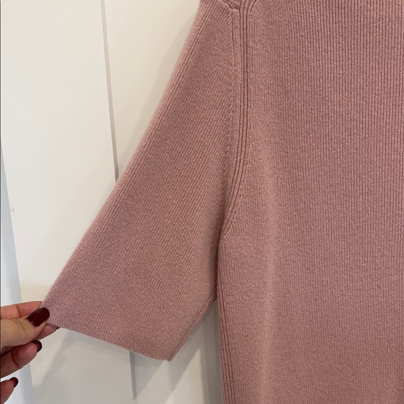 COS Dusty Pink Cashmere Crewneck Sweater - Picture 5 of 10